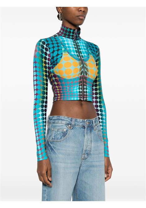 top high neck ls woman multicolor JEAN PAUL GAULTIER | 26/01-W-TO443-J042P502710